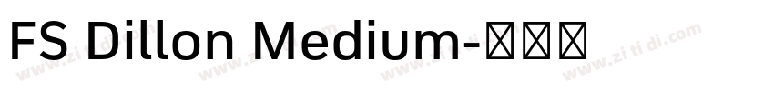 FS Dillon Medium字体转换